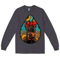 Smoke doberman Long Sleeve Tee - Artiststas