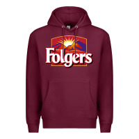 Burgundy Folgers Premium Hoodie - linhVisuals