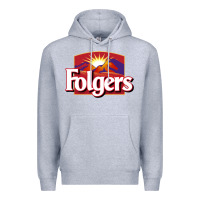 Heather Grey Folgers Premium Hoodie - linhVisuals