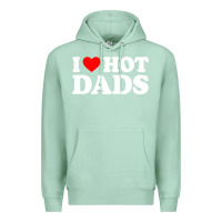 Seafoam i love hot dads shirt i heart Premium Hoodie - linhVisuals