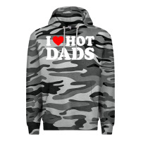 Slate Camo i love hot dads shirt i heart Premium Hoodie - linhVisuals