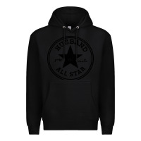 Black all star husband Premium Hoodie - linhVisuals