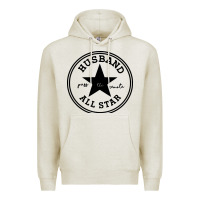 Oatmeal Heather all star husband Premium Hoodie - linhVisuals