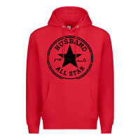 Red all star husband Premium Hoodie - linhVisuals