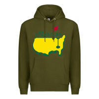 Army Green MASTER GOLF TOURNAMENT Premium Hoodie - linhVisuals