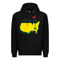 Black MASTER GOLF TOURNAMENT Premium Hoodie - linhVisuals