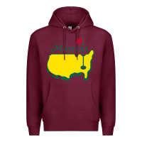 Burgundy MASTER GOLF TOURNAMENT Premium Hoodie - linhVisuals