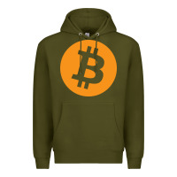 Army Green bitcoin ledger blockchain satoshi btc Premium Hoodie - linhVisuals
