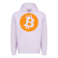 Lilac bitcoin ledger blockchain satoshi btc Premium Hoodie - linhVisuals
