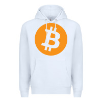 White bitcoin ledger blockchain satoshi btc Premium Hoodie - linhVisuals