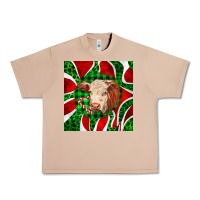 Burro christmas hereford cow face Urban Heavy Tee - LillyAllenDesigns