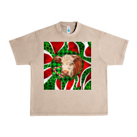 French Oak christmas hereford cow face Urban Heavy Tee - LillyAllenDesigns
