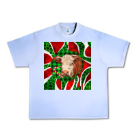 Grape Ice christmas hereford cow face Urban Heavy Tee - LillyAllenDesigns