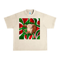 Sandshell christmas hereford cow face Urban Heavy Tee - LillyAllenDesigns