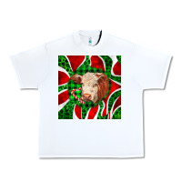 White christmas hereford cow face Urban Heavy Tee - LillyAllenDesigns