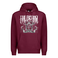 Burgundy halestorm Premium Hoodie - linhVisuals