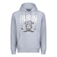Heather Grey halestorm Premium Hoodie - linhVisuals
