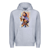 Heather Grey ALOY - HORIZON FORBIDDEN WEST Premium Hoodie - linhVisuals
