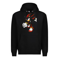 Black Shadow The Hedgehog Premium Hoodie - linhVisuals
