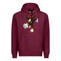 Burgundy Shadow The Hedgehog Premium Hoodie - linhVisuals