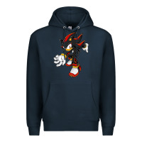 Navy Shadow The Hedgehog Premium Hoodie - linhVisuals