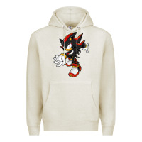Oatmeal Heather Shadow The Hedgehog Premium Hoodie - linhVisuals