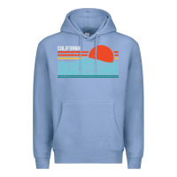 Colony Blue vintage california wave surf retro 80s california beach surfing Premium Hoodie - linhVisuals