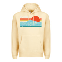 Pina Colada vintage california wave surf retro 80s california beach surfing Premium Hoodie - linhVisuals