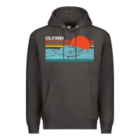 Smoke vintage california wave surf retro 80s california beach surfing Premium Hoodie - linhVisuals