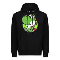 Black Yoshi Anime Premium Hoodie - linhVisuals