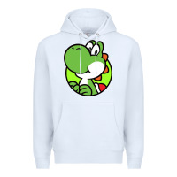 White Yoshi Anime Premium Hoodie - linhVisuals