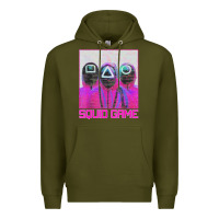 Army Green spoky squids games Premium Hoodie - linhVisuals