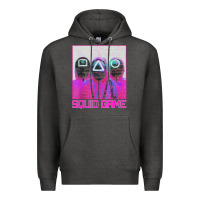 Charcoal Heather spoky squids games Premium Hoodie - linhVisuals