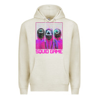 Oatmeal Heather spoky squids games Premium Hoodie - linhVisuals