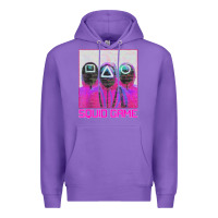 Purple spoky squids games Premium Hoodie - linhVisuals