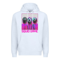 White spoky squids games Premium Hoodie - linhVisuals