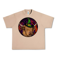 Burro halloween highland cow round Urban Heavy Tee - RanaPortraitStore