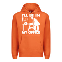 Carrot i'll be in my office carpenter woodworking Premium Hoodie - linhVisuals