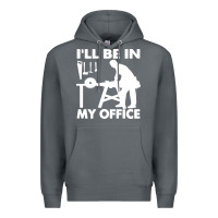 Rock i'll be in my office carpenter woodworking Premium Hoodie - linhVisuals