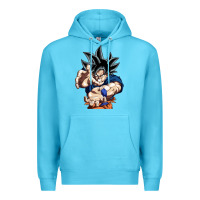 Ocean Blue goku utra instinct Premium Hoodie - linhVisuals