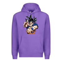 Purple goku utra instinct Premium Hoodie - linhVisuals