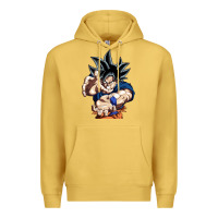 Antique Gold goku utra instinct Premium Hoodie - linhVisuals