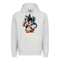 Dove Grey goku utra instinct Premium Hoodie - linhVisuals