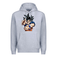 Heather Grey goku utra instinct Premium Hoodie - linhVisuals