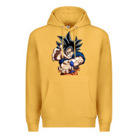 Mustard goku utra instinct Premium Hoodie - linhVisuals