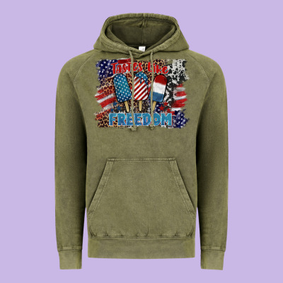 Tastes Like Freedom Vintage Hoodie Designed By Barkaloodesign