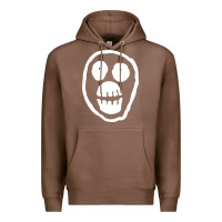 Chestnut the mighty boosh monkey skull Premium Hoodie - linhVisuals