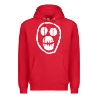 Red the mighty boosh monkey skull Premium Hoodie - linhVisuals