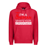 Cardinal im a lineman whats your superpower Premium Hoodie - linhVisuals
