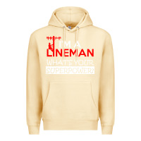 Pina Colada im a lineman whats your superpower Premium Hoodie - linhVisuals